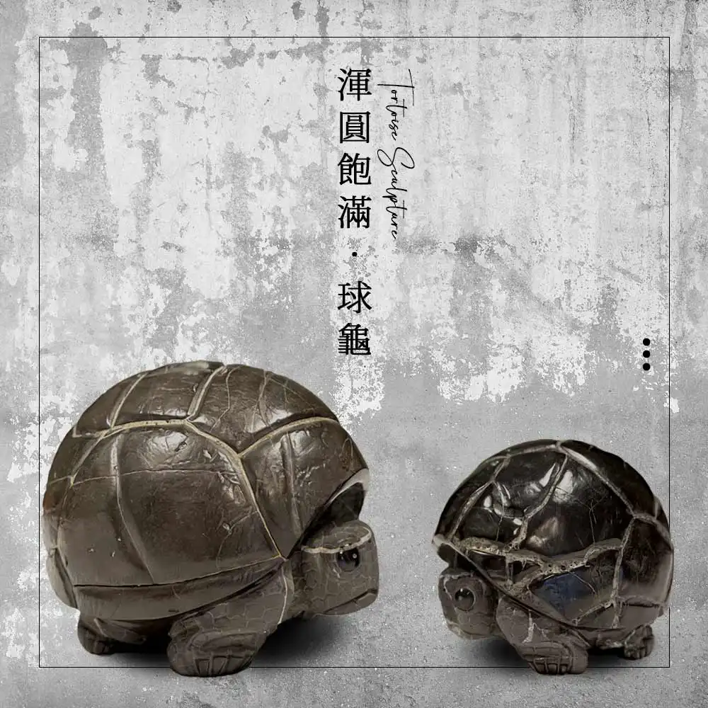 石雕烏龜作品-石龜雕刻貴州黑龜甲石
